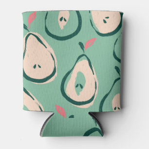 Porta-lata Peras de Verão: padrão de fruta fresco.