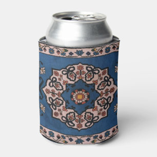Porta-lata Persa Azul Oriental, Tapete com Padrão Turco