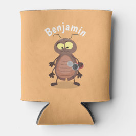 Porta-lata Personagem de desenho animado de barata engraçada