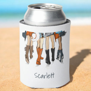 Porta-lata Personalidade Branca de Moda das Mulheres do Texas