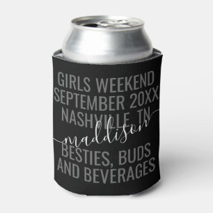 Porta-lata Personalizada Coozie Personalizada de Fim de Seman