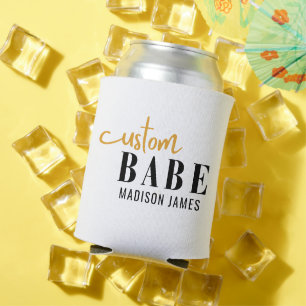 Porta-lata Personalizado Babe Dito Engraçado Nome Personaliza