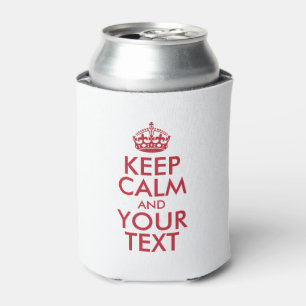 Porta-lata Personalizado MANTENHA A CALMA e SEU TEXTO - palav