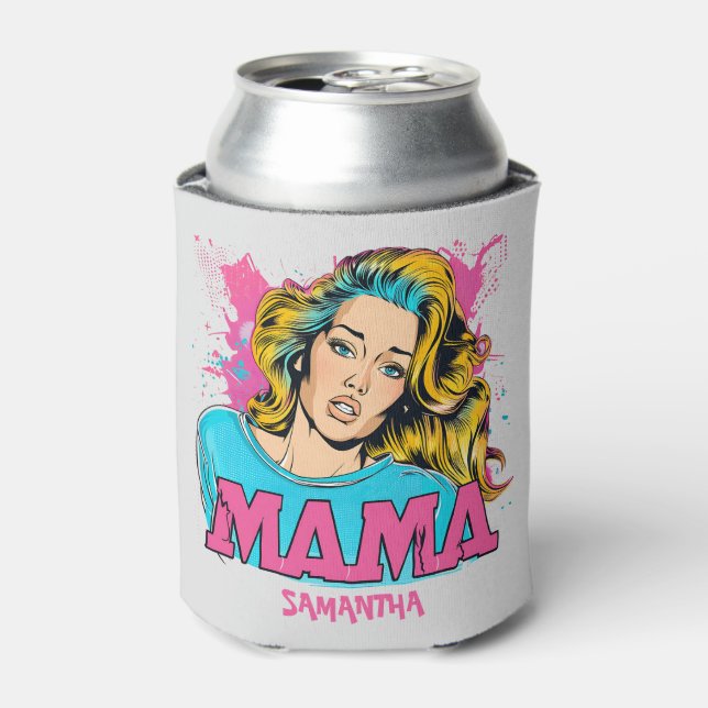 Porta-lata Personalizado Retro Mama Pop Art (20) (Can Front)