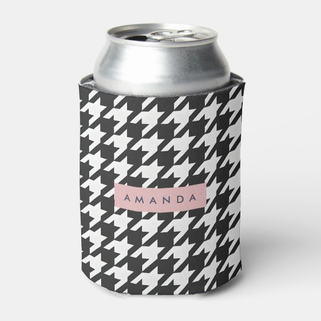 Porta-lata Personalizado Xadrez Preto e Branco Clássico (Can Front)