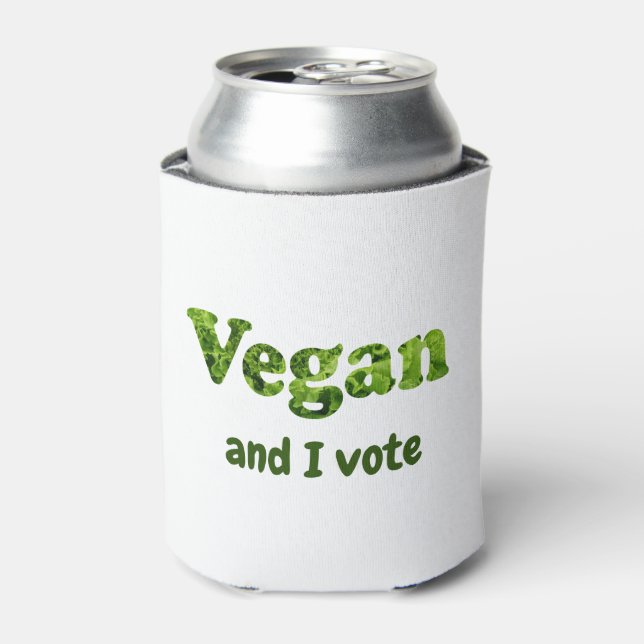 Porta-lata Personalizar eleitor ativista do Vegan (Can Front)