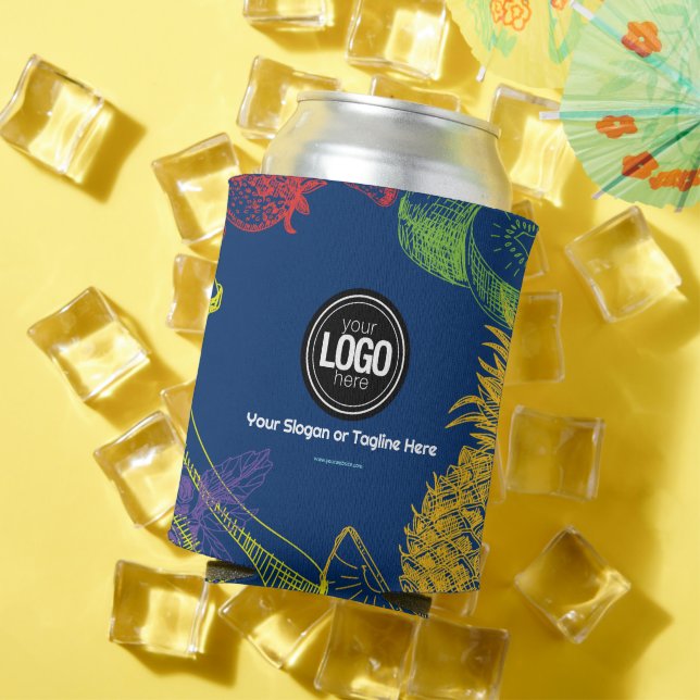 Porta-lata Personalizar empresa | Empresa Fruta tropical (Verão in situ)