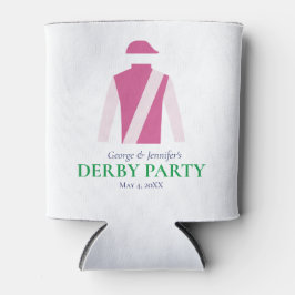 Porta-lata Personalizar o Partido Pink Jockey Silks Derby