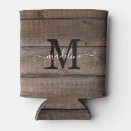 Porta-lata Personalizar Script Monograma de Padrão Russo