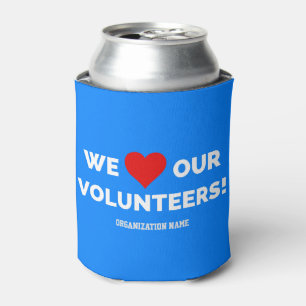 Porta-lata Personalizável Adoramos Nossos Voluntários