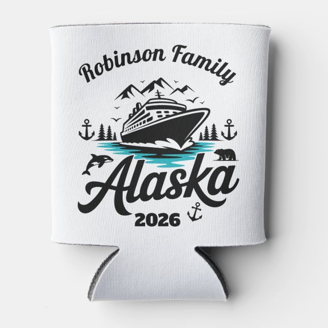 Porta-lata Personalized Alaska Cruise (Frente)