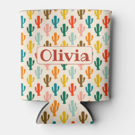 Porta-lata Personalized Colorful Cacti Can Cooler 
