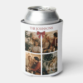 Porta-lata Personalized Family Christmas Photos Can Cooler