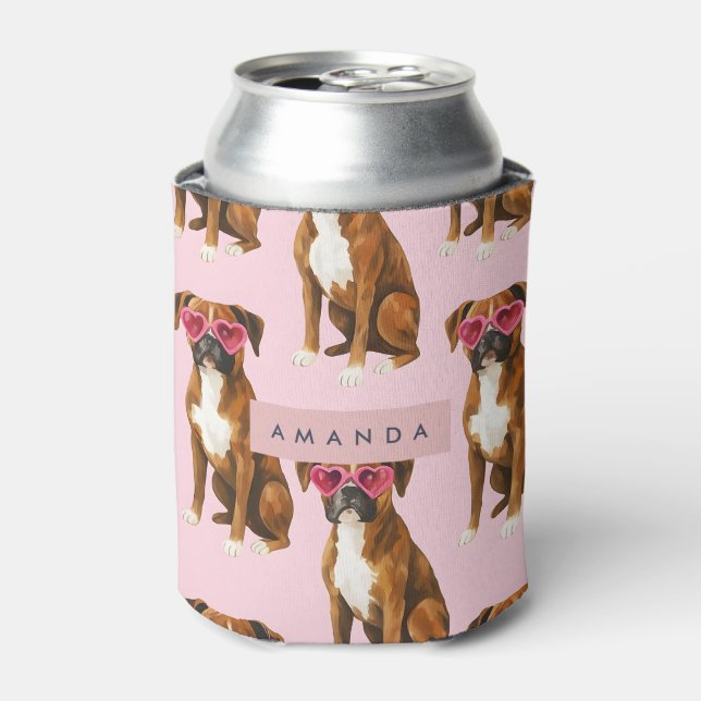Porta-lata Personalized Kawaii Trendy Boxer Dog  (Can Front)