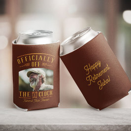 Porta-lata Personalized Retiree Party Favor Retirement Photo 