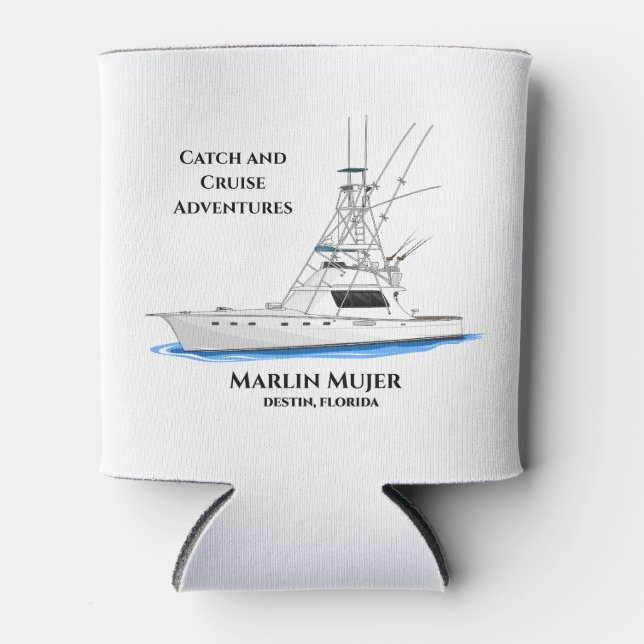 Porta-lata Pesca e cruzeiro Koozie - Pesca de Destin FL (Frente)