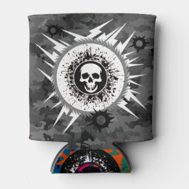 Porta-lata Pescador de camuflagem ao ar livre, preto e branco