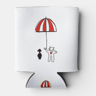 Porta-lata Phone Wallpaper Cat Dog Umbrella Cachorro