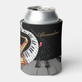 Porta-lata Piano de luxo saxofone personalizado