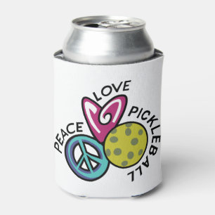 Porta-lata Pickleball de Amor pela Paz