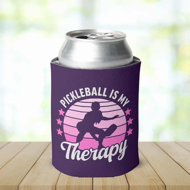 Porta-lata Pickleball is my Therapy funny Pickleball (Criador carregado)