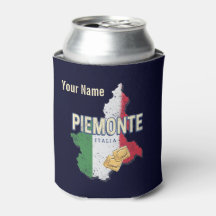 Piemonte Itália Retro Região Mapa Vintage Pasta