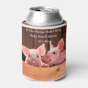 Porta-lata Pig Memes Engraçado com gracinhas e citações de po