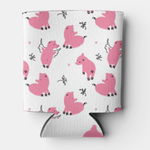 Porta-lata Piglet Fantasy: Design Whimsical Seamless.