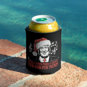 Porta-lata Pijamas engraçados do presidente Trump Natal Feio