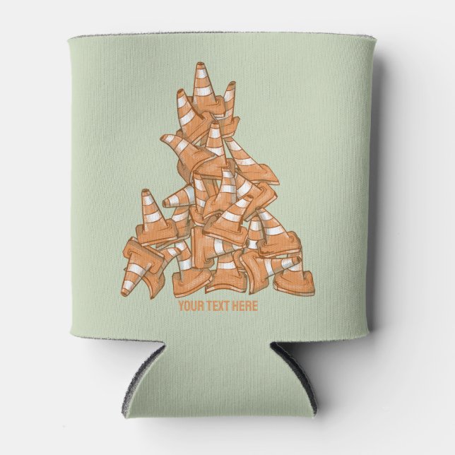 Porta-lata Pilha de cones de estrada laranja (Frente)