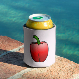 Porta-lata Pimentão Vermelho Grande e Bonito