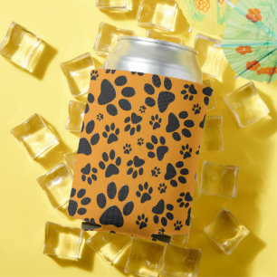 Porta-lata Pinças de cães Bolinhas negra e branca na dália la