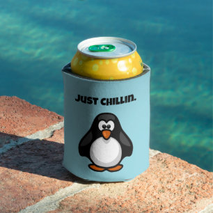 Porta-lata Pinguim legal do desenho animado - Apenas Enroland