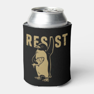Porta-lata Pinguim resiste aos pinguins protestando contra ta
