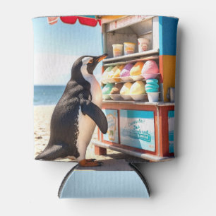 Porta-lata Pinguim Summertime No Sorvete