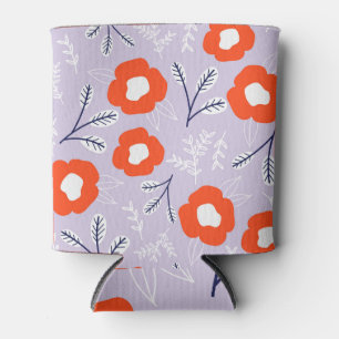 Porta-lata Pink Pastel Botânico: Padrão Floral