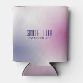 Porta-lata Pink Purple White Minimalist Aesthetic Gradient