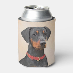 Porta-lata Pintura Alemã Pinscher Pintura Original Arte Anima