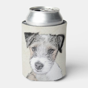 Porta-lata Pintura áspera de Russell Terrier - arte original