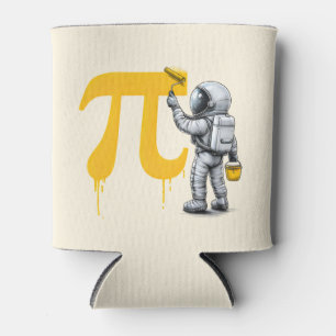 Porta-lata Pintura de Astronauta Legal Símbolo Pi Dia do Pi