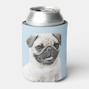 Porta-lata Pintura de Cachorro - Arte de Cachorro Original Bo