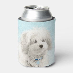 Porta-lata Pintura de Coton de Tulear - Arte de Cão Original