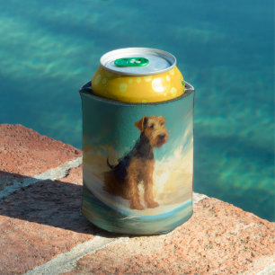 Porta-lata Pintura de Surf da Praia de Airedale