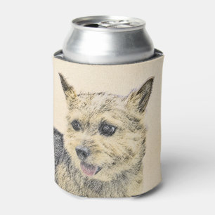 Porta-lata Pintura de Terrier Norwich - Arte de Cachorro Orig
