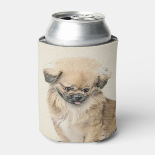 Porta-lata Pintura em Pekingese - Arte de Cachorro Original