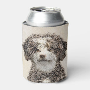 Porta-lata Pintura Espanhola de Cão-de-Água - Arte Cão Ori