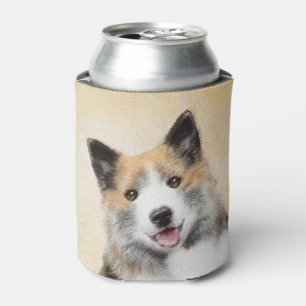 Porta-lata Pintura Islandesa Do Cão - Arte Original Do Cão