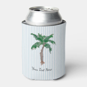 Porta-lata Pintura personalizada de ilha de palmeira com list