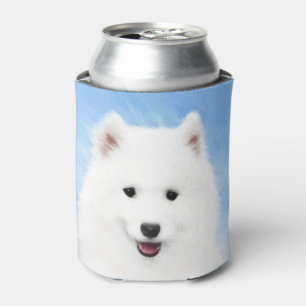Porta-lata Pintura Samoyed Puppy - Arte Cachorra Original
