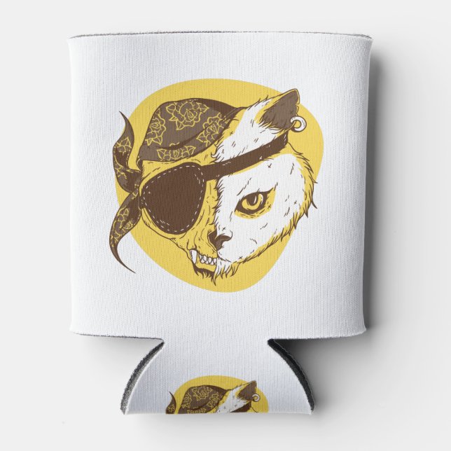 Porta-lata Pirata Cat (Frente)